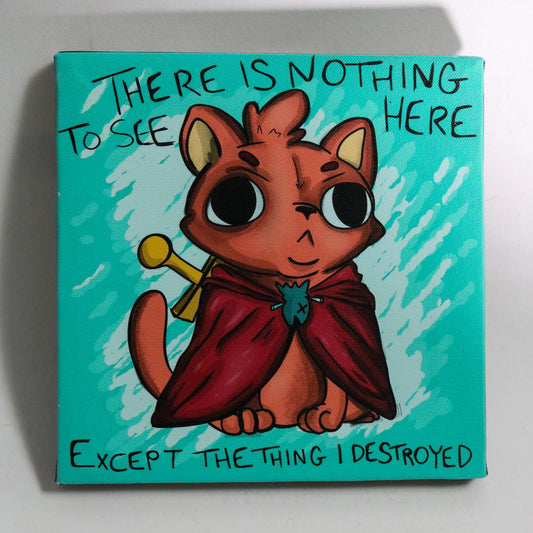 There is Nothing to See Here ... || Small Canvas Print