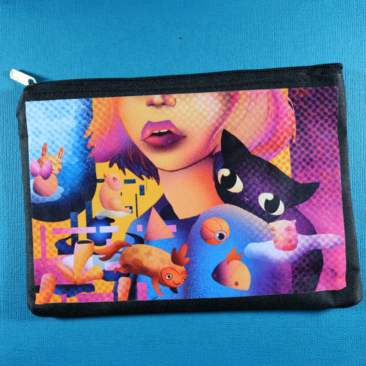 Zipper Pouch - Kitten Friend